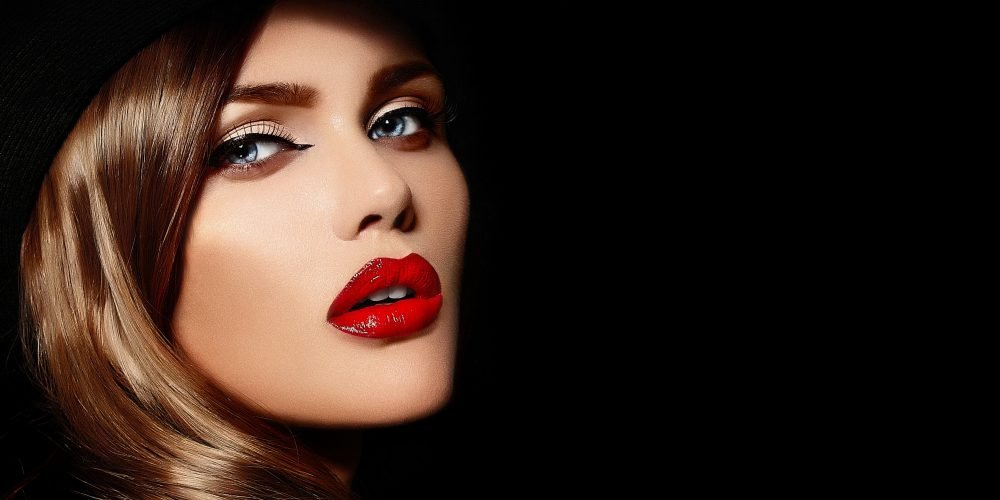 high-fashion-look-glamor-closeup-portrait-beautiful-sexy-stylish-caucasian-young-woman-model-with-bright-makeup-with-red-lips-with-perfect-clean-skin-big-black-hat